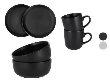 SILVERCREST® Set van 2 borden, kommen of bekers