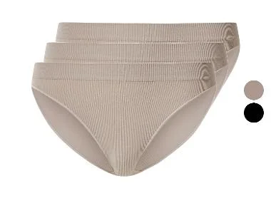 esmara® Set van 3 geribde dames onderbroeken