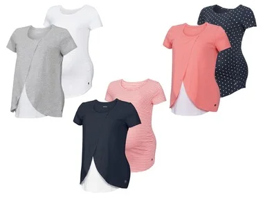 esmara® Set van 2 zwangerschapsshirts, katoen