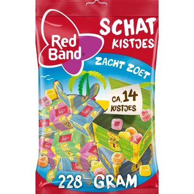Red Band Schatkistjes zacht zoet uitdeelzak