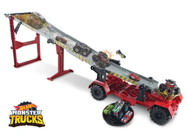 Hot Wheels Monster Trucks Downhill Race & Go speelset