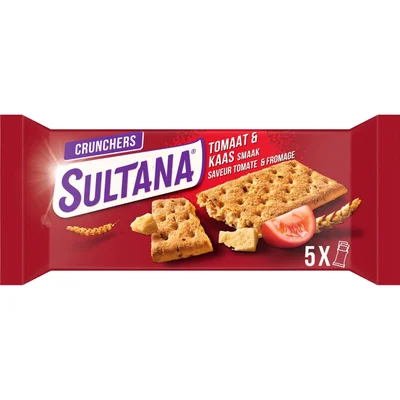 Sultana Crunchers tomaat & kaas