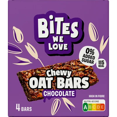 BitesWeLove Haverrepen chocolade