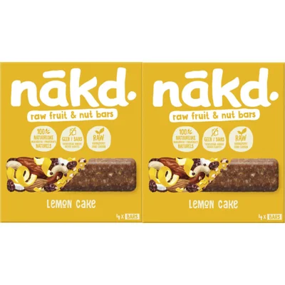 Nakd Lemon cake bars 2-pack