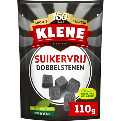 Klene Suikervrij dubbelzoute dobbelstenen