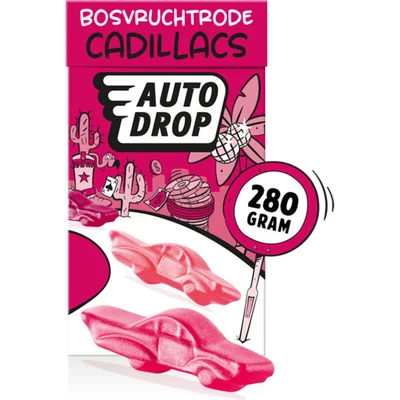Autodrop Bosvruchtrode cadillacs