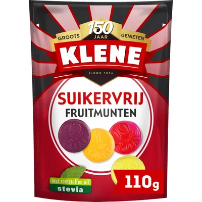 Klene Suikervrij fruitmunten