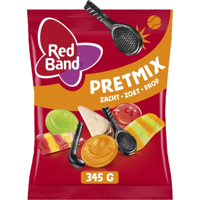 Red Band Pretmix zacht zoet drop