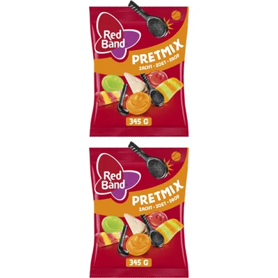 Red Band Pretmix zacht zoet drop 2-pack