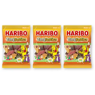 Haribo Tangfastics zuur 3-pack