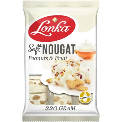 Lonka Soft nougat pinda's & fruit