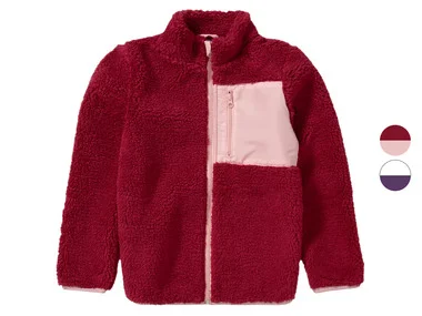 pepperts!® Kinderjas voor meisjes, van imitatie lamsleer
