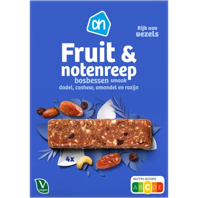 AH Fruit en notenreep bosbessen