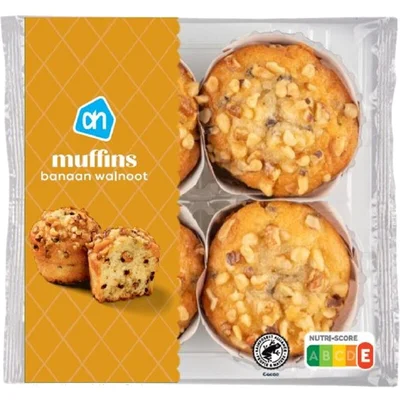 AH Muffins banaan walnoot