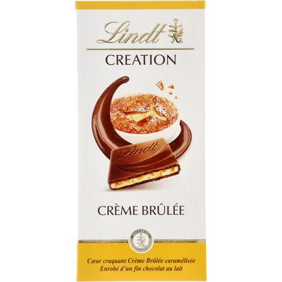 Lindt Creation crème brûlée melkchocolade