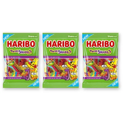 Haribo Twin snakes 3-pack