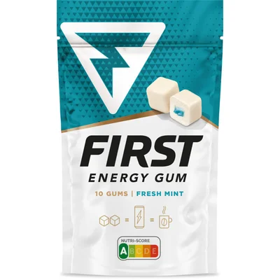 First Energy Gum Blue mint met cafeïne