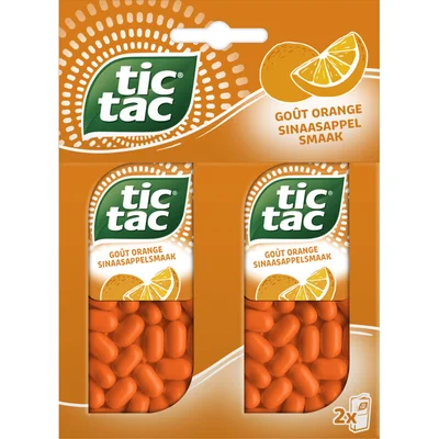 Tic tac Sinaasappelsmaak 2-pack