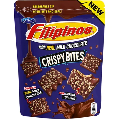 Artiach Filipinos crispy bites melk chocolade