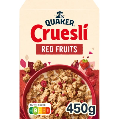 Quaker Cruesli rood fruit