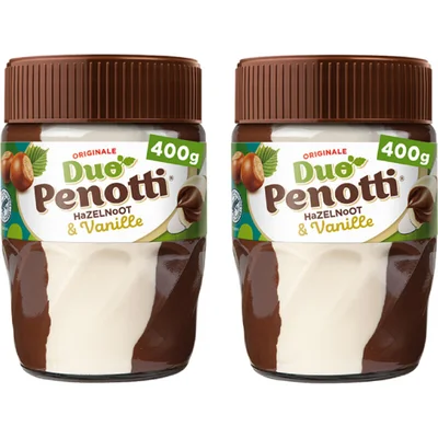 Duo Penotti Hazelnoot & vanille pasta 2-pack