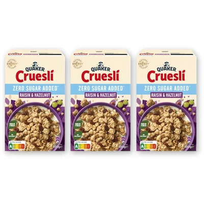 Quaker Raisin hazelnut zsa 3-pack