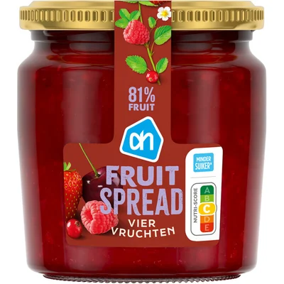 AH Fruitspread viervruchten