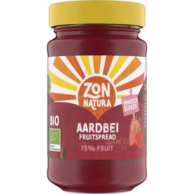 Zonnatura Aardbei fruitspread 75% fruit