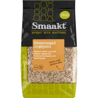Smaakt Sesamzaad ongepeld