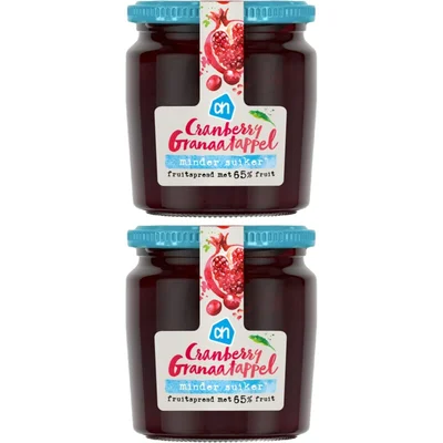 AH Cranberry granaatappel fruitspread 2pack