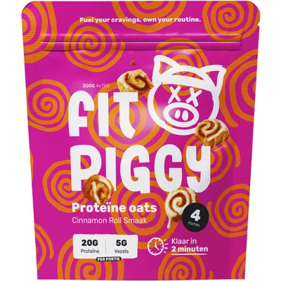 Fit Piggy Proteïne oats cinnamon bun