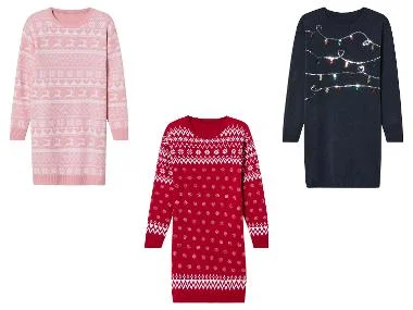 pepperts!® Feestelijk gebreid meisjesjurkje