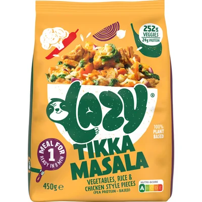 Lazy Tikka masala maaltijd