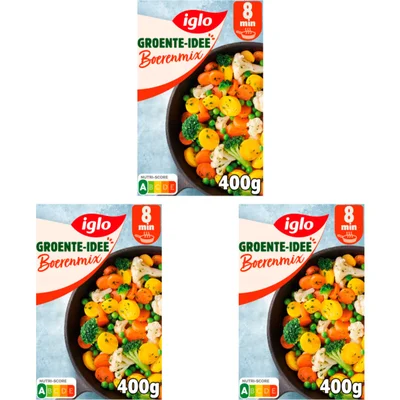 Iglo Roerbak groente idee boerenmix 3-pack