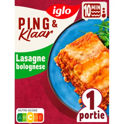 Iglo Ping & klaar lasagne bolognese