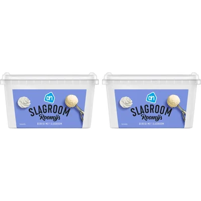 AH Slagroomijs 2-pack
