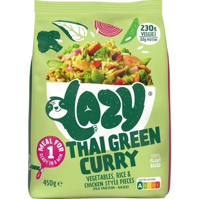 Lazy Thai green curry maaltijd