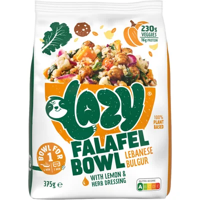 Lazy Falafel bowl lebanese bulgur