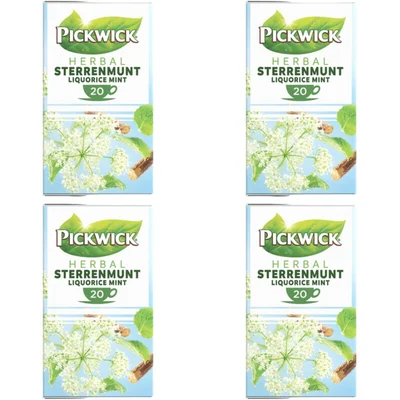 Pickwick Herbal sterrenmunt 4-pack