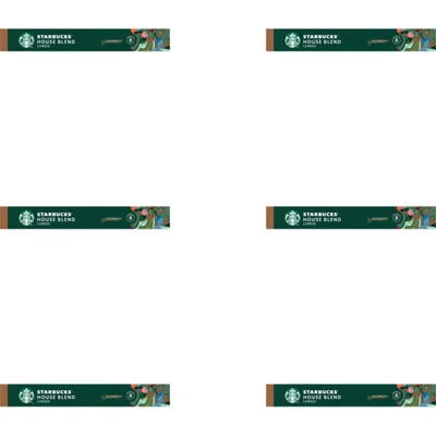 Starbucks Nespresso house blend lungo caps 6-pack